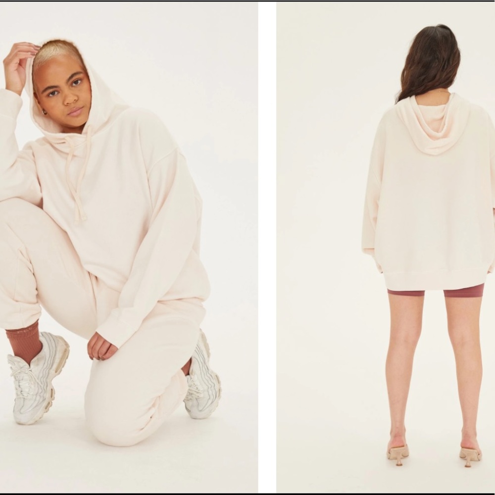 girlfriend collective ecru classic hoodie NWT - Picture 4 of 4